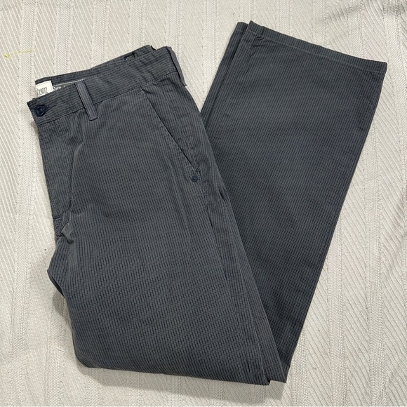 7 For All Mankind Standard pants, lightweight, size 32. Dark gray plaid, spring - Picture 9 of 15